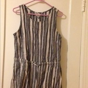 Blue and white Linen dress